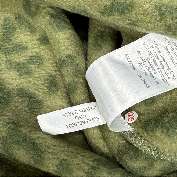 J Crew Women's Quilted Button-Neck Sherpa Tunic XS Fleece Pullover Comfy Warm - Picture 8 of 8